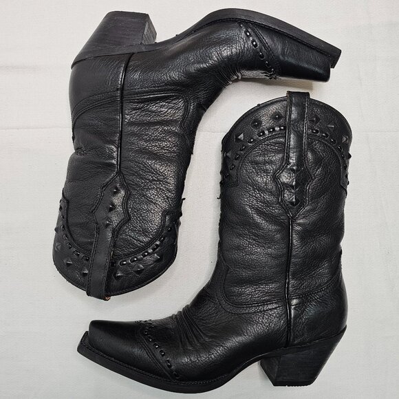 Ariat Dixie Black Leather Snip Toe Western Boot 10001367 21285 Womens Size 6.5 B - Picture 6 of 12